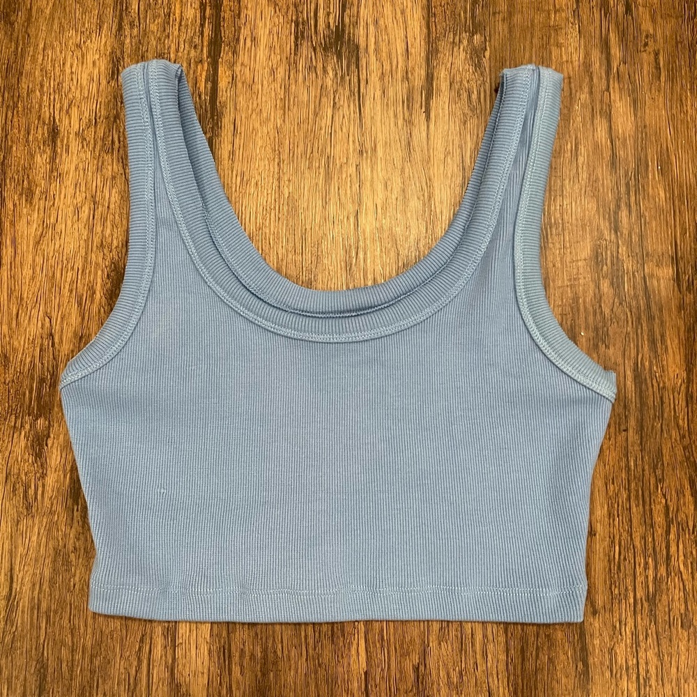 Cropped Blue Tank top